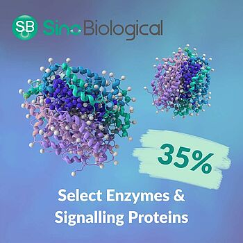 35% off select enzymes and signalling proteins Sino Biological