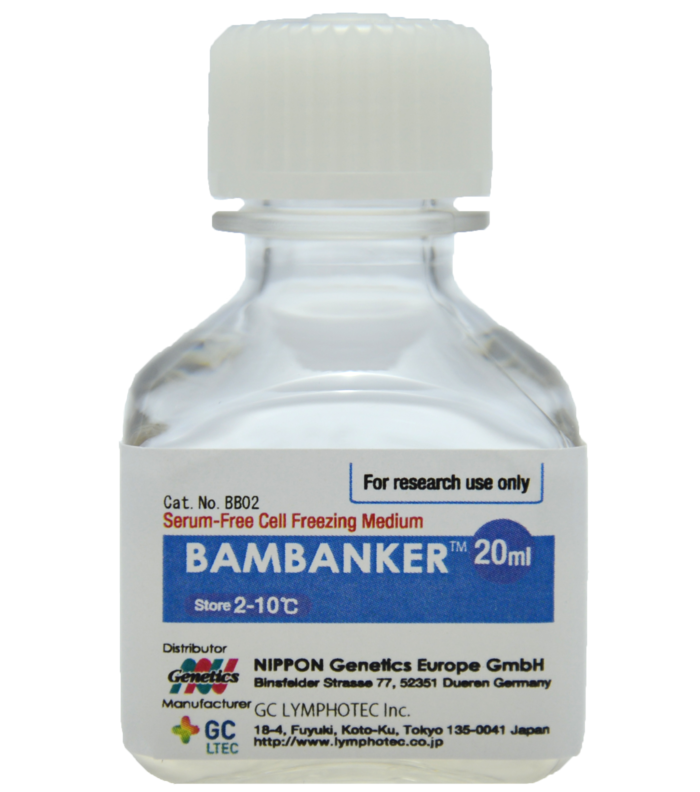 Mouse spleen cryostorage using Bambanker