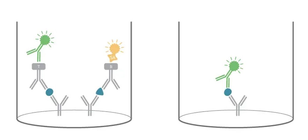 Left: Two-step detection; Right: One-step detection