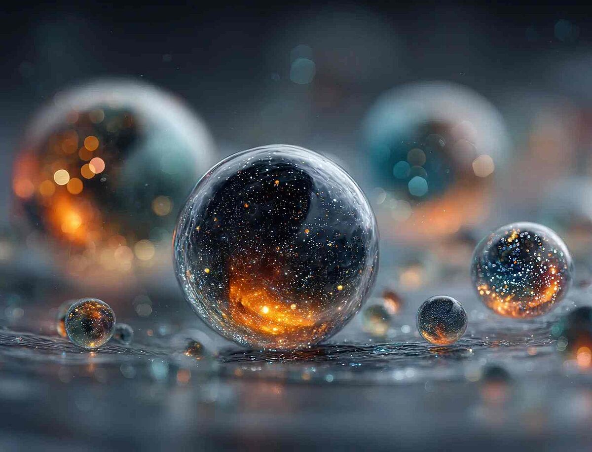 Galaxy in droplet
