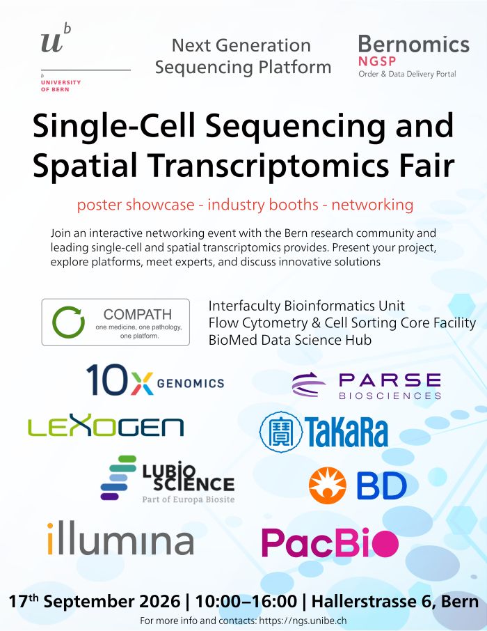 flyer Single-cell and spatial transcriptomics fair - Bern
