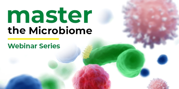 master the microbiome webinar series banner
